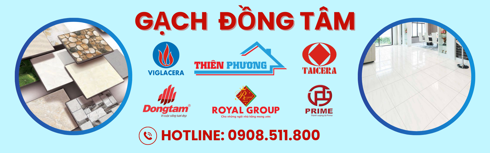 banner gạch đồng tâm