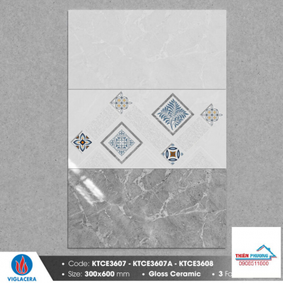 Gạch men bóng 30x60 KTCE3607-KTCE3607A-KTCE3608