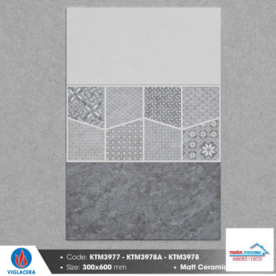 Xương gạch Ceramics 30x60 KTM3978-KTM3978A-KTM3977