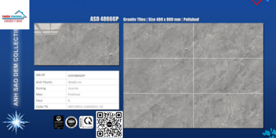 GẠCH GRANITE (40X80) VIGLACERA ASD-4866GP
