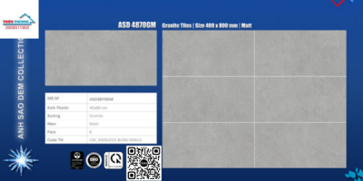 GẠCH GRANITE (40X80) VIGLACERA ASD-4870GM