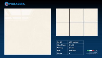 GẠCH GRANITE (80X80) VIGLACERA ASD 8803GP