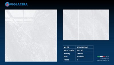 GẠCH GRANITE (80X80) VIGLACERA  ASD 8805GP