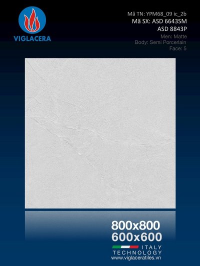 GẠCH PORCELAIN (80×80) VIGLACERA ASD 8843P