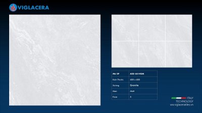 GẠCH GRANITE PHỦ MEN (60X60) VIGLACERA ASD 6614GM